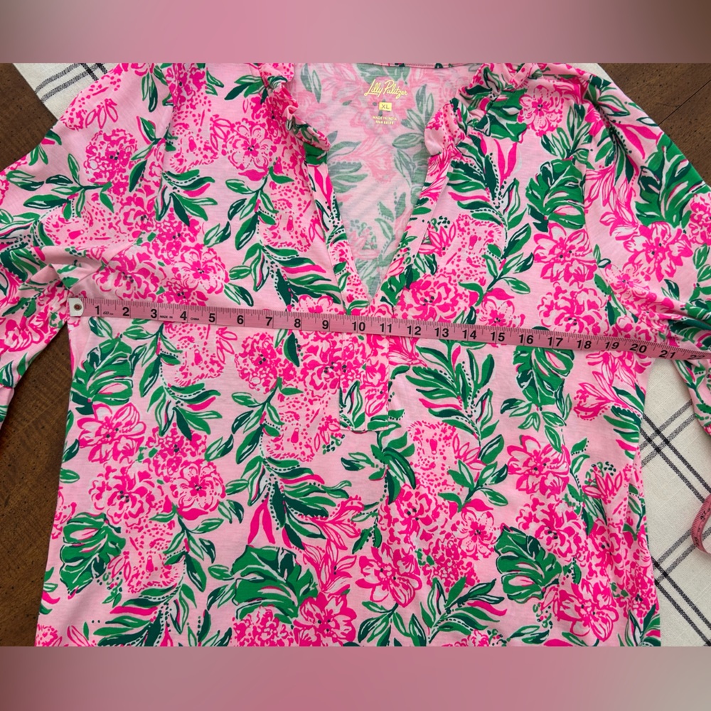 Lilly Pulitzer Hayes Dress Conch Shell Pink Koala La La Women’s Size XL - Picture 11 of 11